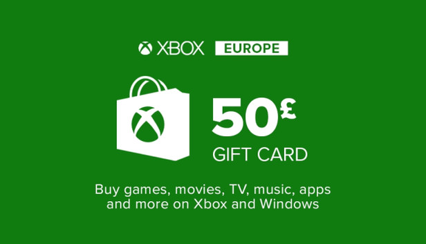 Microsoft Store Carte cadeau Xbox Live 50£