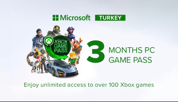 Microsoft Store Xbox Game Pass 3 Mois PC