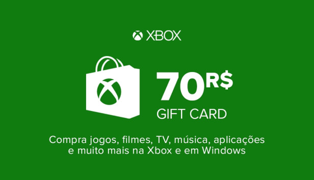 Microsoft Store Carte cadeau Xbox Live 70 BRL