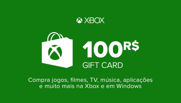 Microsoft Store Carte cadeau Xbox Live 100 BRL