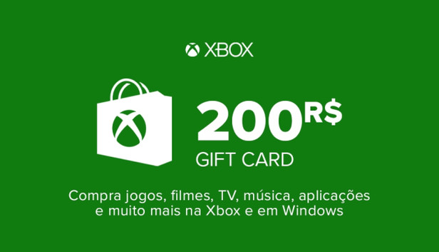 Microsoft Store Carte cadeau Xbox Live 200 BRL