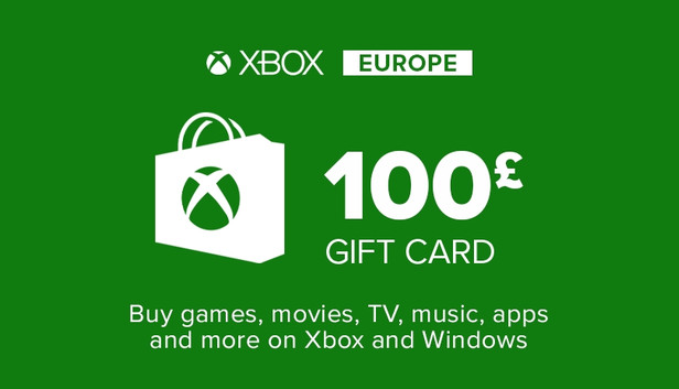 Microsoft Store Carte cadeau Xbox Live 100£